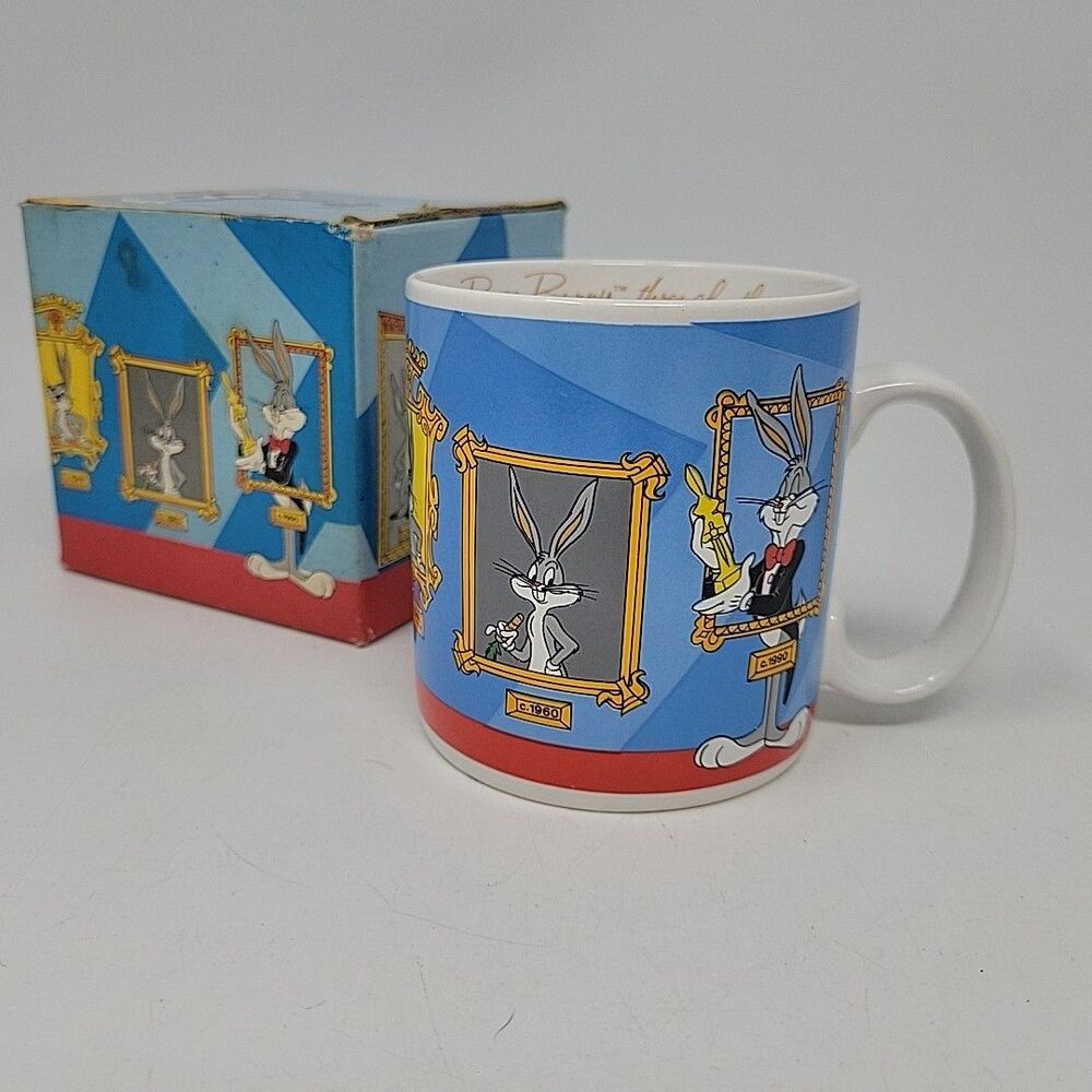 VTG Bugs Bunny Through The Years 50th Anniversary 1940-1990 Coffee Mug Applause